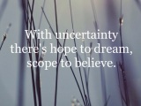 Grace of Uncertainty